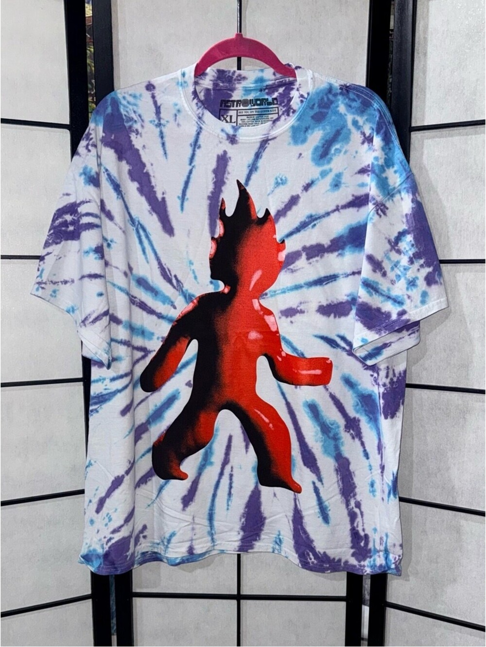 Astroworld Tie Dye Graphic T-Shirt Cactus Jack Travis Scott Festival Men’s XL